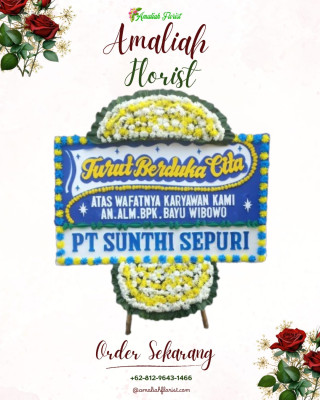 Papan Bunga Duka di Kebon Baru