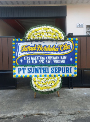 Papan Bunga Duka di Kebon Baru